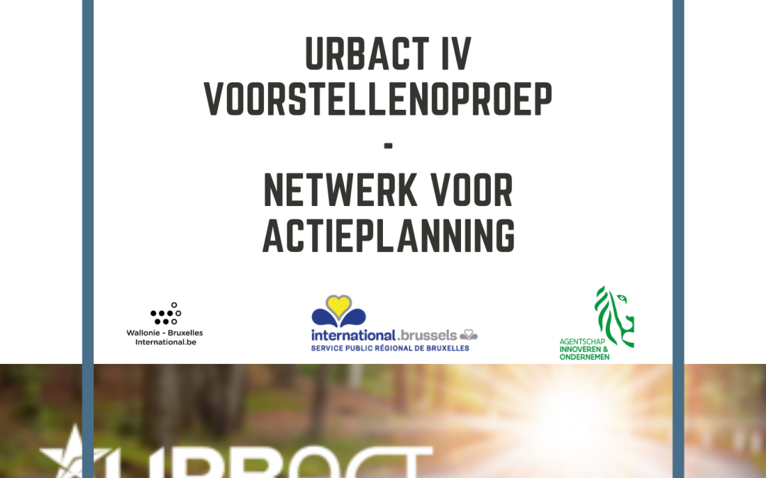 Infodag URBACT IV – Dinsdag 17 januari 2023